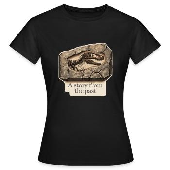 Fossil - Frauen T-Shirt - Schwarz - Vorne - AI Model Female 172 dark (172cm)