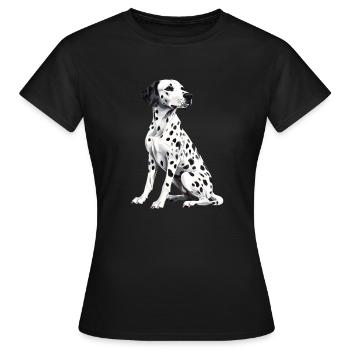 Dalmatian - Women's T-Shirt - black - Front - AI Model Female 172 dark (172cm)