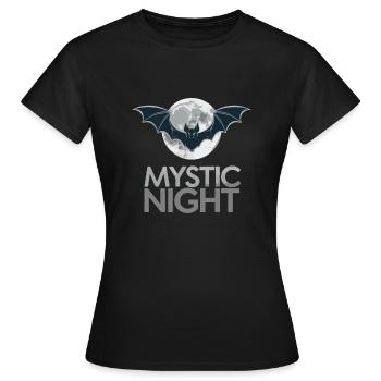 BAT MYSTIC NIGHT - Women's T-Shirt - black - Front - AI Model Female 172 dark (172cm)