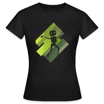 Robotique Informatique Tech - T-shirt Femme - noir - Devant - AI Model Female 172 dark (172cm)