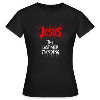 Jésus-Christ - Les derniers hommes debout - T-shirt Femme - noir - Devant - AI Model Female 172 dark (172cm)