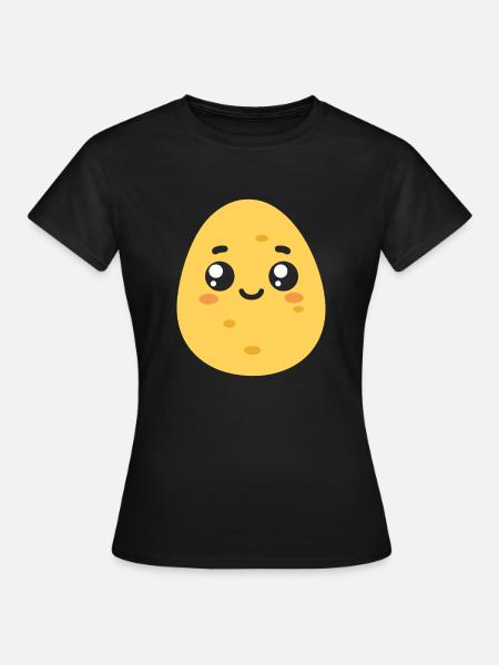 Kartoffel - Frauen T-Shirt - Schwarz