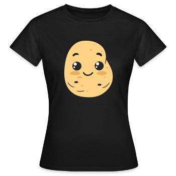 Potato - Women's T-Shirt - black - Front - AI Model Female 172 dark (172cm)