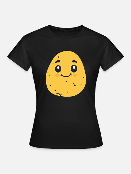 Kartoffel - Frauen T-Shirt - Schwarz