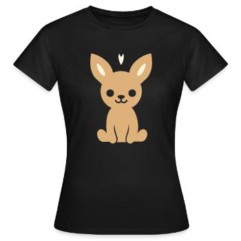 chevreuil - T-shirt Femme - noir - Devant - AI Model Female 172 dark (172cm)
