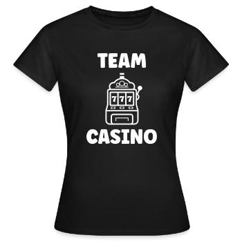 Casino - T-shirt Femme - noir - Devant - AI Model Female 172 dark (172cm)