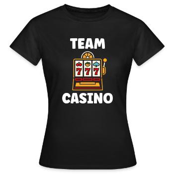 Casino - T-shirt Femme - noir - Devant - AI Model Female 172 dark (172cm)