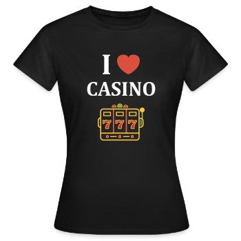 Casino - T-shirt Femme - noir - Devant - AI Model Female 172 dark (172cm)