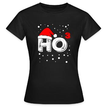 Ho hoch 3 haha Zeichenfläche 1 - Frauen T-Shirt - Schwarz - Vorne - AI Model Female 172 dark (172cm)