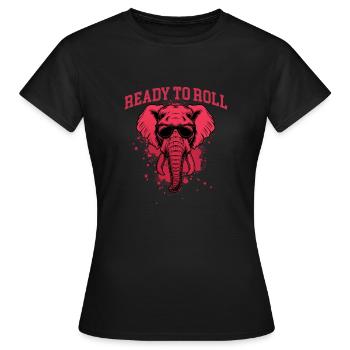 Prêt à rouler Alabama Football Lover Game Day - T-shirt Femme - noir - Devant - AI Model Female 172 dark (172cm)