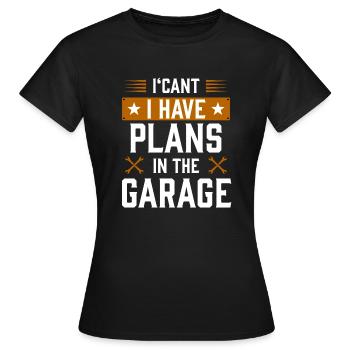 garage1 Zeichenfläche 1 - Frauen T-Shirt - Schwarz - Vorne - AI Model Female 172 dark (172cm)