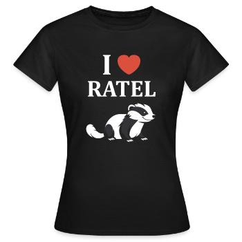 Honey badger - Women's T-Shirt - black - Front - AI Model Female 172 dark (172cm)