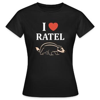 Honey badger - Women's T-Shirt - black - Front - AI Model Female 172 dark (172cm)
