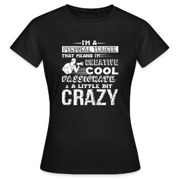 Personal Trainer Cool Personal Trainer - Women's T-Shirt - black - Front - AI Model Female 172 dark (172cm)