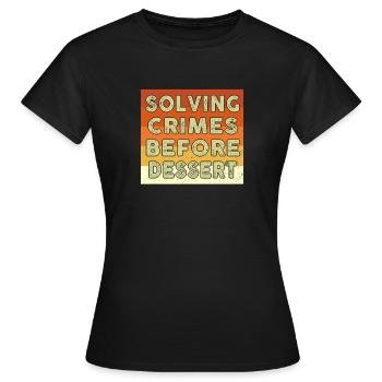Murder Mystery Dinner Fun Night - T-shirt Femme - noir - Devant - AI Model Female 172 dark (172cm)