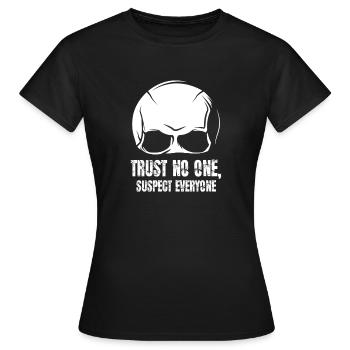Krimi-Dinner-Spaß-Nacht - Frauen T-Shirt - Schwarz - Vorne - AI Model Female 172 dark (172cm)