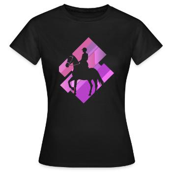 Dressur Reitverein - Frauen T-Shirt - Schwarz - Vorne - AI Model Female 172 dark (172cm)