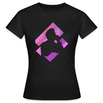 Stimme Tenor Karaoke - Frauen T-Shirt - Schwarz - Vorne - AI Model Female 172 dark (172cm)