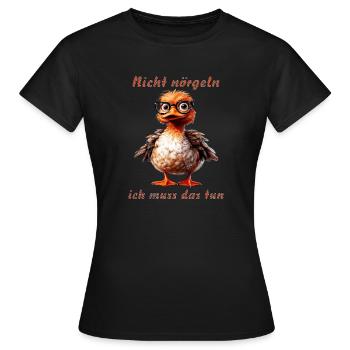 Ne me harcèle pas, je dois faire ça - T-shirt Femme - noir - Devant - AI Model Female 172 dark (172cm)