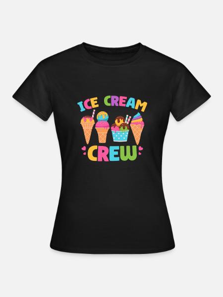 Eis Sommer Eis Cream Lustiges Kinder Eis Am Stiel - Frauen T-Shirt - Schwarz