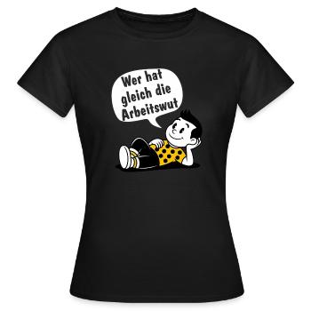 Qui a le bourreau de travail - T-shirt Femme - noir - Devant - AI Model Female 172 dark (172cm)