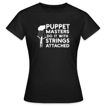 Marionnettes Marionnettiste Marionnettes Marionnettes - T-shirt Femme - noir - Devant - AI Model Female 172 dark (172cm)