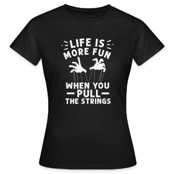 Marionnettes Marionnettiste Marionnettes Marionnettes - T-shirt Femme - noir - Devant - AI Model Female 172 dark (172cm)