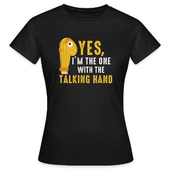 Puppetry Puppeteer Puppet Puppets - Women's T-Shirt - black - Front - AI Model Female 172 dark (172cm)