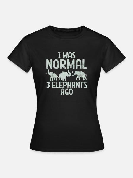 Elephant Lovers Gifts - Frauen T-Shirt - Schwarz