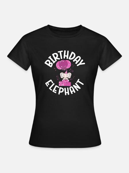 Elephant Lovers Gifts - Frauen T-Shirt - Schwarz