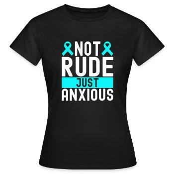 Trouble anxieux Trouble anxieux - T-shirt Femme - noir - Devant - AI Model Female 172 dark (172cm)