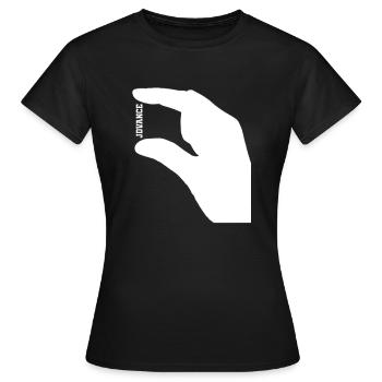 JD VANCE petit - Anti  JDVance - T-shirt Femme - noir - Devant - AI Model Female 172 dark (172cm)