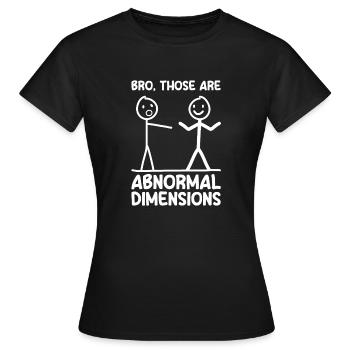 Abnormal dimensions Bodybuilding Workout - Frauen T-Shirt - Schwarz - Vorne - AI Model Female 172 dark (172cm)
