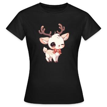 Renne Renne - T-shirt Femme - noir - Devant - AI Model Female 172 dark (172cm)