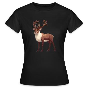 Renne Renne - T-shirt Femme - noir - Devant - AI Model Female 172 dark (172cm)