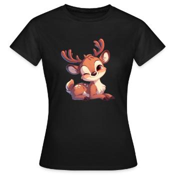 Renne Renne - T-shirt Femme - noir - Devant - AI Model Female 172 dark (172cm)