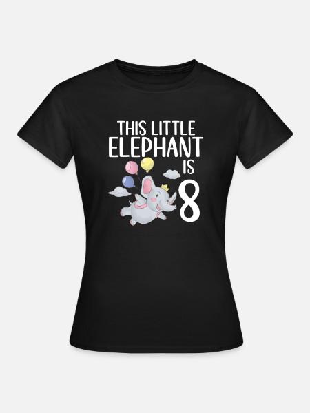 Elephant Lovers Gifts - Frauen T-Shirt - Schwarz