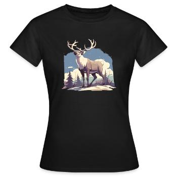 Renne Renne - T-shirt Femme - noir - Devant - AI Model Female 172 dark (172cm)