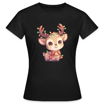 Renne Renne - T-shirt Femme - noir - Devant - AI Model Female 172 dark (172cm)