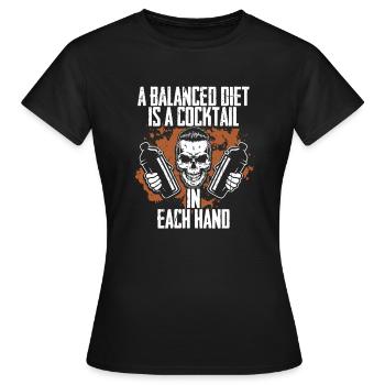 Barman Barman Barman - T-shirt Femme - noir - Devant - AI Model Female 172 dark (172cm)