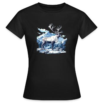Renne Renne - T-shirt Femme - noir - Devant - AI Model Female 172 dark (172cm)