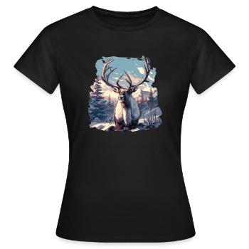 Renne Renne - T-shirt Femme - noir - Devant - AI Model Female 172 dark (172cm)