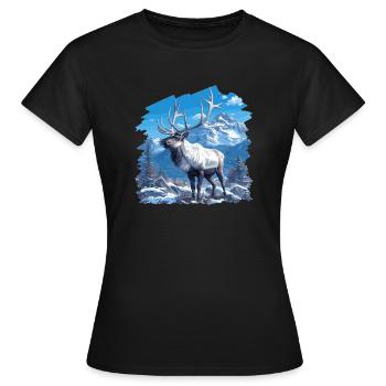 Renne Renne - T-shirt Femme - noir - Devant - AI Model Female 172 dark (172cm)