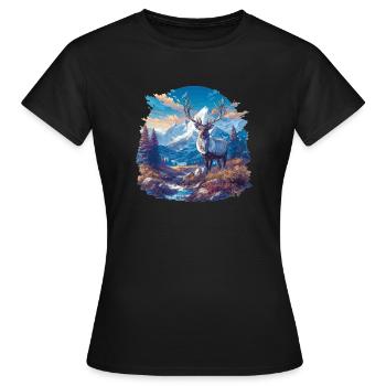 Renne Renne - T-shirt Femme - noir - Devant - AI Model Female 172 dark (172cm)
