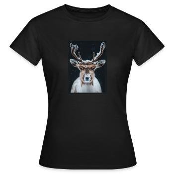 Renne Renne - T-shirt Femme - noir - Devant - AI Model Female 172 dark (172cm)