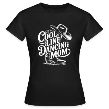 Line Dance Mom Line Dance Mom Cadeau - T-shirt Femme - noir - Devant - AI Model Female 172 dark (172cm)