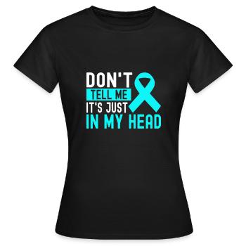 Trouble anxieux Trouble anxieux - T-shirt Femme - noir - Devant - AI Model Female 172 dark (172cm)