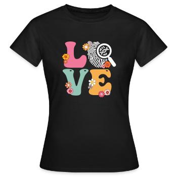 Amour Enquêteur médico-légal Scientifique médico-légal - T-shirt Femme - noir - Devant - AI Model Female 172 dark (172cm)