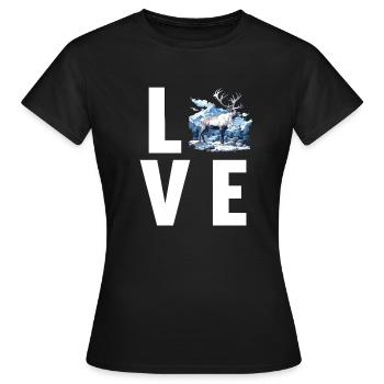 Renne Renne - T-shirt Femme - noir - Devant - AI Model Female 172 dark (172cm)