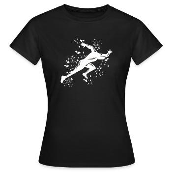Sprinter Colorsplash Sprintender Sprint - Frauen T-Shirt - Schwarz - Vorne - AI Model Female 172 dark (172cm)